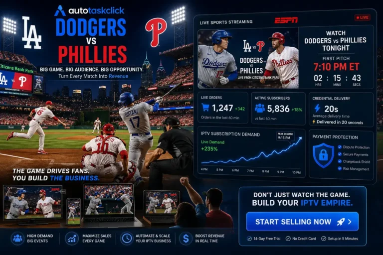 When to Watch Dodgers vs Phillies: Tonight’s Prime-Time Showdown and How IPTV Resellers Are Cashing In